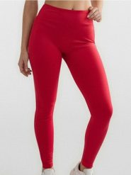 Legginsy sportowe z motywem walentynkowym - czerwony. Czerwone legginsy Sinsay, l, bez wzorów. Za 39.99 zł.