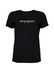Emporio Armani Underwear T-Shirt EW000408 AF27298 UC001 Czarny Regular Fit. Czarne t-shirty Emporio Armani Underwear, m, bez wzorów, z bawełny, bez kołnierzyka, bez ramiączek. Za 239.99 zł.