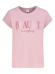 Sublevel Koszulka w kolorze jasnoróżowym rozmiar: L. Różowe bluzki Sublevel, l, bez wzorów, z bawełny, bez kołnierzyka, bez ramiączek. Za 43.99 zł.