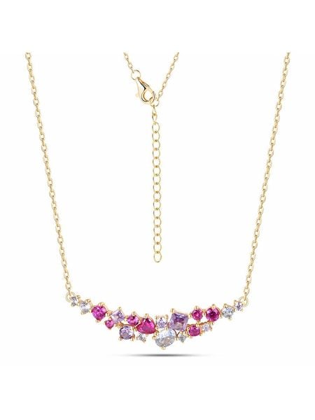 DI GIORGIO Pozłacany naszyjnik z elementem ozdobnym - dł. 40 cm rozmiar: onesize. Żółte naszyjniki DI GIORGIO, z cyrkonią, pozłacane. Za 152.62 zł.