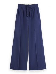 Scotch & Soda Spodnie w kolorze niebieskim rozmiar: XL/L32. Niebieskie spodnie materiałowe Scotch & Soda, na co dzień, l, bez wzorów, z bawełny, z podwyższonym stanem. Za 162.49 zł.