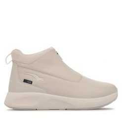 Botki Bagheera. Białe botki Bagheera, bez wzorów, bez obcasa, na płaskiej podeszwie, bez zapięcia. Za 449.99 zł.