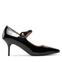 Szpilki LOVE MOSCHINO. Czarne szpilki Love Moschino, bez wzorów, bez obcasa, na szpilce, bez zapięcia. Za 859.99 zł.
