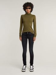 G-Star Dżinsy " Midge Cody" - Skinny fit - w kolorze antracytowym rozmiar: W26/L30. Czarne jeansy G-Star, l, z aplikacjami. Za 140.86 zł.