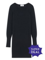 AUTHENTIC CASHMERE Kaszmirowa sukienka "Armet" w kolorze czarnym rozmiar: L. Czarne sukienki AUTHENTIC CASHMERE, l, bez wzorów, z kaszmiru, bez kołnierzyka, bez ramiączek, mini. Za 223.99 zł.