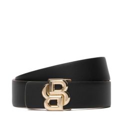 Pasek Damski BOSS. Czarne paski Boss, bez wzorów. Za 399.99 zł.