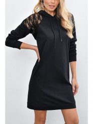 Milan Kiss Sukienka dresowa w kolorze czarnym rozmiar: S. Czarne sukienki Milan Kiss, na co dzień, s, bez wzorów, z dresówki, bez kołnierzyka, bez ramiączek, mini, proste. Za 165.99 zł.