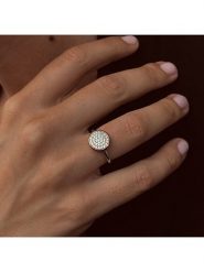 Les Petites Précieuses Pozłacany pierścionek z cyrkoniami rozmiar: 58. Szare pierścionki Les Petites Précieuses, z cyrkonią, pozłacane. Za 173.99 zł.