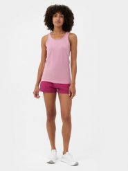 4F Spodenki dresowe damskie XS. Czerwone szorty 4f, bez wzorów, z bawełny. W wyprzedaży za 9.99 zł.