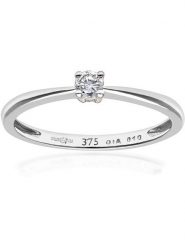 Revoni Złoty pierścionek z diamentem rozmiar: 56. Szare pierścionki Revoni, z diamentem, złote. Za 1,840.99 zł.