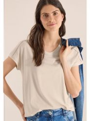 Cecil Koszulka w kolorze beżowym rozmiar: XL. Brązowe bluzki Cecil, xl, bez wzorów, z bawełny, bez kołnierzyka, bez ramiączek. Za 70.08 zł.
