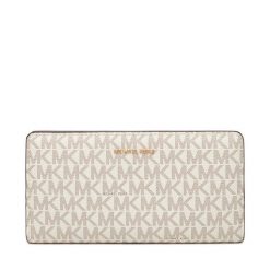 Duży Portfel Damski MICHAEL Michael Kors. Brązowe portfele MICHAEL Michael Kors, bez wzorów. Za 669.99 zł.
