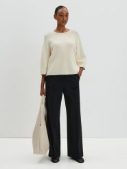 Someday Sweter "Tijou" w kolorze beżowym rozmiar: 36. Brązowe swetry someday., bez wzorów, z wełny, bez ramiączek. Za 217.99 zł.