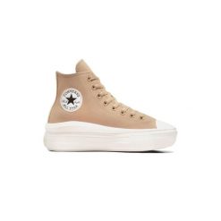 Trampki damskie Converse Chuck Taylor All Star Move Platform. Brązowe trampki Converse, bez wzorów, bez zapięcia. Za 299.99 zł.