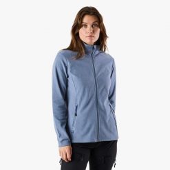 Bluza polarowa hiking damska Swedemount Lofoten Fleece wodoodporna. Niebieskie bluzy SWEDEMOUNT, na zimę, bez wzorów, z polaru, bez kaptura. Za 185.00 zł.