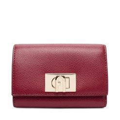 Duży Portfel Damski Furla. Czerwone portfele Furla, bez wzorów. Za 799.99 zł.