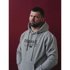 MANTO bluza z kapturem RESOLVE melanż. Szare bluzy sportowe MANTO, bez wzorów, z kapturem. Za 249.00 zł.