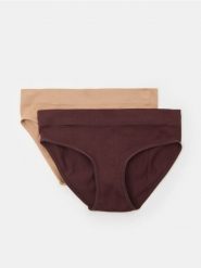 Majtki figi z wysokim stanem 2 pack - wielobarwny. Figi Sinsay, l, bez wzorów. Za 22.99 zł.