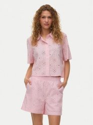 Vero Moda Koszula Eliza 10342754 Różowy jasny Regular Fit. Czerwone koszule Vero Moda, xs, bez wzorów, z bawełny, bez kołnierzyka, bez ramiączek. Za 159.99 zł.