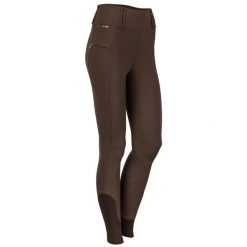 Damskie legginsy jeździeckie z pełną przyczepnością Harry's Horse Equitights Cla. Brązowe legginsy HARRYS HORSE, s, bez wzorów, z elastanu, z podwyższonym stanem. Za 341.50 zł.