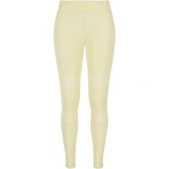 Legginsy damskie Urban Classics Tech Mesh. Żółte legginsy Urban Classics, bez wzorów, z meshu. Za 149.50 zł.