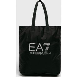 EA7 Emporio Armani - Torebka. Czarne torby na ramię EA7 Emporio Armani, bez wzorów, z materiału, casualowe, na ramię, duże, bez dodatków. W wyprzedaży za 169.90 zł.