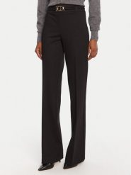 TWINSET Spodnie materiałowe 252TP2602 Czarny Flare Fit. Czarne spodnie materiałowe Twinset, bez wzorów, z materiału. Za 819.99 zł.