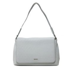 Torebka Calvin Klein. Szare torebki klasyczne Calvin Klein, bez wzorów, bez dodatków. Za 339.99 zł.
