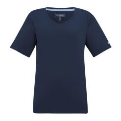 T-shirt Damski W Serek Fingal. Niebieskie t-shirty Regatta, bez wzorów, bez kołnierzyka, bez ramiączek. Za 76.99 zł.