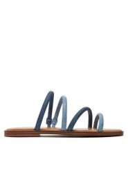 Aldo Klapki Stila 13734351 Niebieski. Niebieskie klapki Aldo, bez wzorów, ze skóry, bez obcasa. Za 129.99 zł.