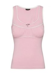Vive Maria Top "Summer Lolita" w kolorze jasnoróżowym rozmiar: L. Różowe topy Vive Maria, l, bez wzorów, z bawełny, bez kołnierzyka, bez ramiączek. Za 61.60 zł.