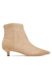 LAUREN RALPH LAUREN Botki Frncsa Bt Hl Bo Bte 802P15722001 Beżowy. Brązowe botki Lauren Ralph Lauren, bez wzorów, ze skóry, bez obcasa, na szpilce, bez zapięcia. Za 949.99 zł.