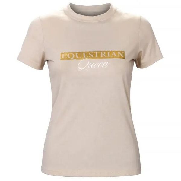 Koszulka z krótkim rękawem damska Equestrian Queen Jade 24SS. Zielone bluzki EQUESTRIAN QUEEN, s, bez wzorów, sportowe, bez kołnierzyka, bez ramiączek. Za 136.99 zł.