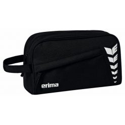 Kosmetyczka Erima Six Wings czarna. Czarne kufry i kosmetyczki Erima, bez wzorów, z materiału, bez dodatków. Za 39.99 zł.