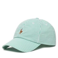 Czapka z daszkiem Polo Ralph Lauren. Zielone czapki Polo Ralph Lauren, bez wzorów. Za 409.99 zł.