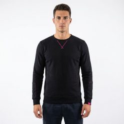 Damska bluza NEBI czarna. Czarne bluzy LEGEA, xs, bez wzorów, z bawełny, bez kaptura. Za 72.00 zł.