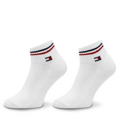 Skarpety krótkie Tommy Hilfiger. Białe skarpety TOMMY HILFIGER, bez wzorów. Za 39.99 zł.
