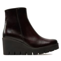 Botki Gabor. Brązowe botki Gabor, bez wzorów, bez obcasa, na koturnie, bez zapięcia. Za 879.99 zł.