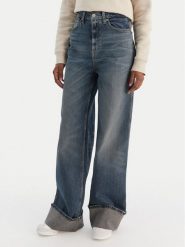 Tommy Jeans Jeansy Claire DW0DW22629 Granatowy Wide Leg. Niebieskie jeansy Tommy Jeans, bez wzorów. Za 489.99 zł.