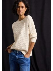Cecil Sweter w kolorze kremowym rozmiar: 36. Brązowe swetry Cecil, bez wzorów, bez ramiączek. Za 139.87 zł.