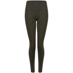 Legginsy Damskie Z Wysokimi Stanami Core. Zielone legginsy TOMBO, bez wzorów, z podwyższonym stanem. Za 159.99 zł.