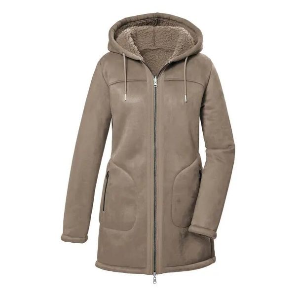 Parka damska z kapturem Killtec GW 63. Białe parki Killtec, z materiału, z kapturem. Za 446.50 zł.
