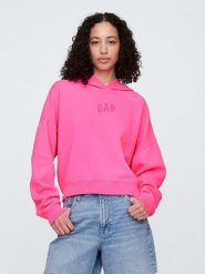 GAP Bluza w kolorze różowym rozmiar: XXL. Różowe bluzy sportowe GAP, xxl, bez wzorów, z kapturem. Za 123.53 zł.