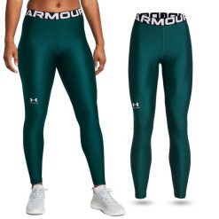 Legginsy treningowe damskie UNDER ARMOUR szybkoschnące termoaktywne. Zielone legginsy Under Armour, xs, bez wzorów. W wyprzedaży za 120.82 zł.