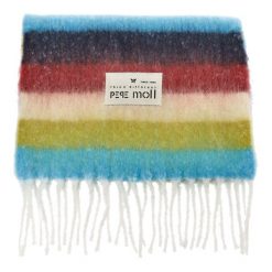 Kolorowy Damski Ciepły Szal Pepe Moll. Białe szaliki Pepe Moll, na zimę, bez wzorów, z dzianiny, eleganckie. Za 129.00 zł.