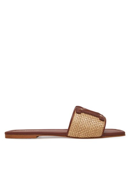 Marciano Guess Klapki 5GGZ39 7329A Brązowy. Brązowe klapki Marciano Guess, z aplikacjami, ze skóry, bez obcasa. Za 609.99 zł.