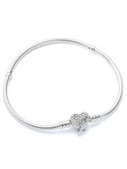 Pandora Srebrna bransoletka rozmiar: onesize. Szare bransoletki Pandora, srebrne. Za 296.47 zł.