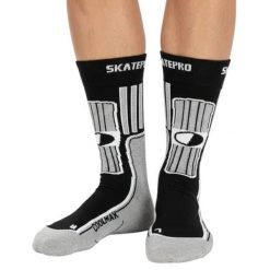 Odzież Skarpety unisex SkatePro Coolmax Inline Skarpety 2-Pak - Czarny - 37-39. Biała skarpety SKATEPRO, bez wzorów. Za 124.99 zł.
