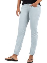 Timezone Dżinsy "Enya" - Slim fit - w kolorze błękitnym rozmiar: W32. Niebieskie jeansy Timezone, z aplikacjami. Za 96.83 zł.