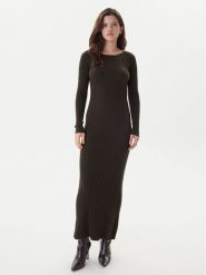 ONLY Sukienka dzianinowa Asta 15373788 Brązowy Regular Fit. Brązowe sukienki Only, xl, bez wzorów, z dzianiny, bez kołnierzyka, bez ramiączek. Za 199.99 zł.